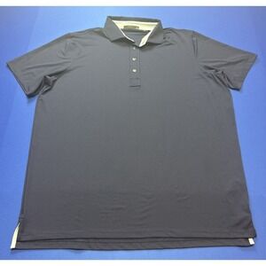 Greyson Mens 2XL Navy Blue Performance Golf Polo Shirt Short Sleeve Wicking